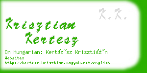 krisztian kertesz business card